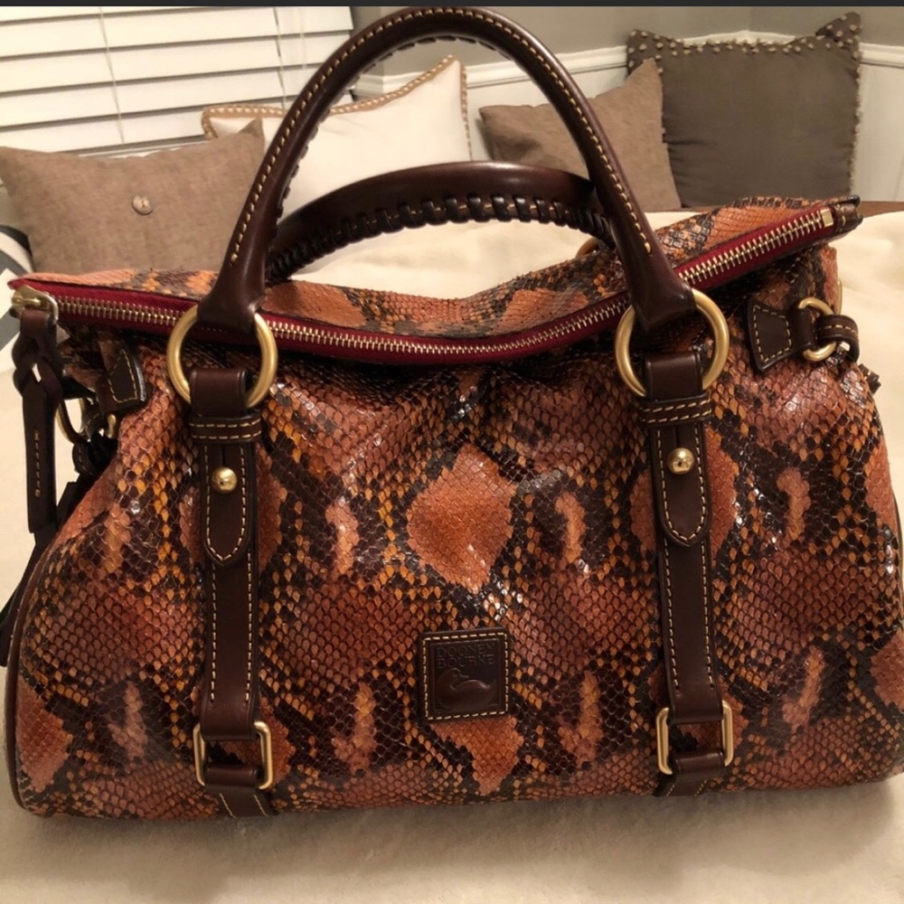 Dooney Python Satchel